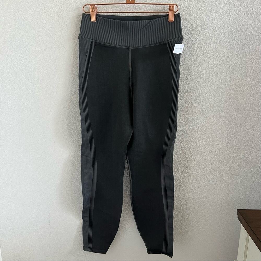 NWOT Good American Gray Compression Active Leggings Pants Size 3 / 4